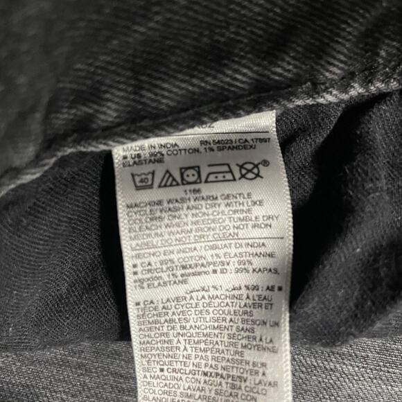 Old Navy Jeans Mens 30x32 Gray Black Slim Built-In Flex Distressed Stretch Denim - Picture 4 of 7